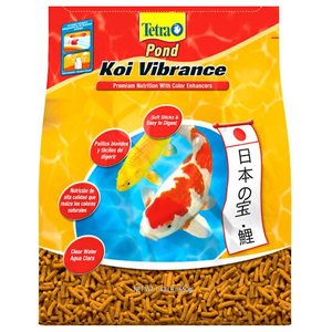 Tetra Pond Koi Vibrance Color Enhancing Sticks Koi & Goldfish Food, 1.43-lb bag