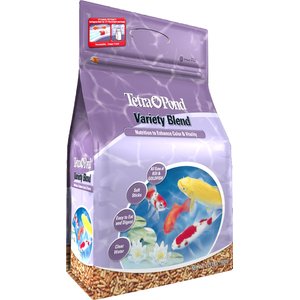 Tetra Pond Variety Blend Color & Vitality Enhancing Koi & Goldfish Fish Food, 2.25-lb bag