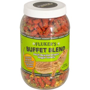 Fluker's Buffet Blend Veggie Variety Adult Bearded Dragon Food, 4.5-oz jar