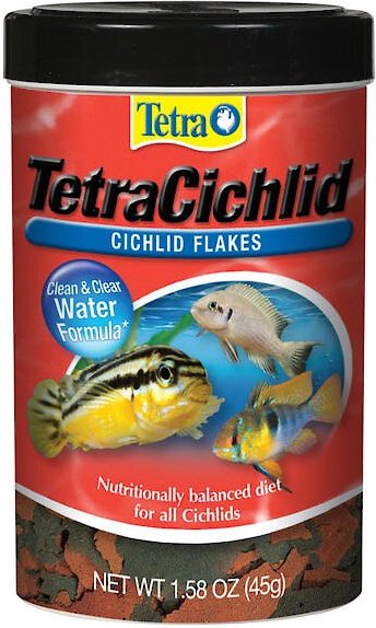 Tetra Cichlid Flakes Cichlid Fish Food, 5.65-oz jar, On Sale