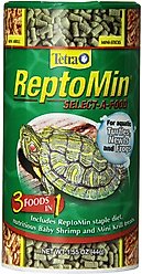 Tetra ReptoMin Select-A-Food 3 in 1 Mini-Sticks Turtle, Newt & Frog Food, 1.55-oz jar