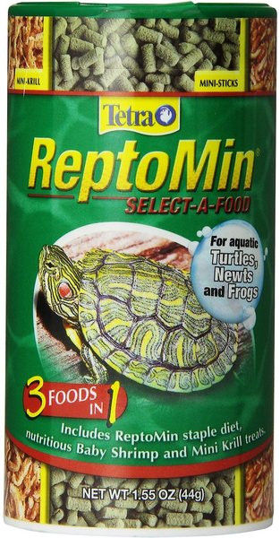 Tetra ReptoMin Select-A-Food 3 in 1 Mini-Sticks Turtle, Newt & Frog Food, 1.55-oz jar slide 1 of 8