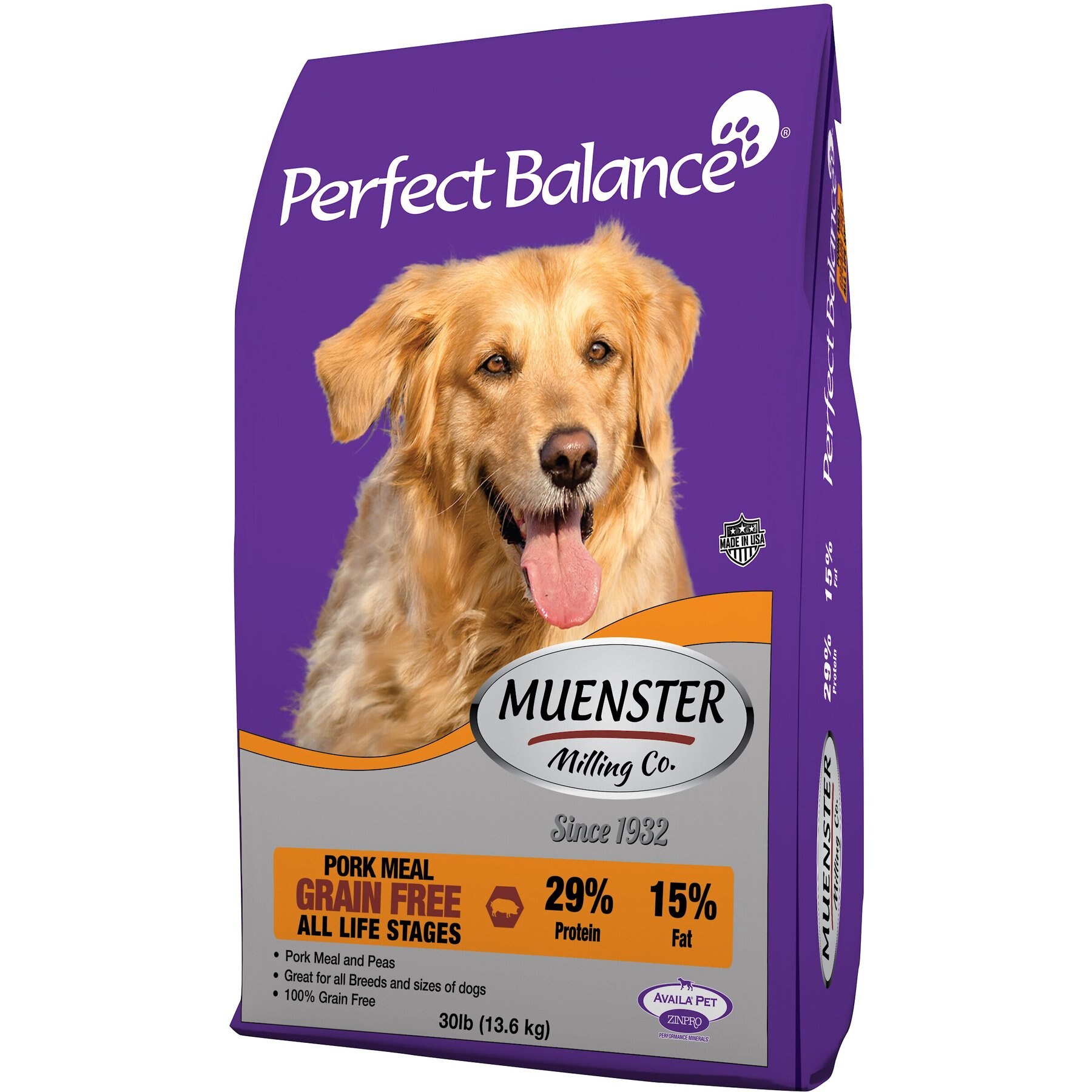 MUENSTER Perfect Balance Grain Free Pork Meal All Life Stages Dry