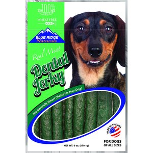 Blue Ridge Naturals Dental Jerky Dog Treats, 6-oz bag