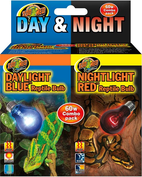 Zoo Med Daylight Blue & Nightlight Red Reptile Lamp, Combo Pack slide 1 of 11