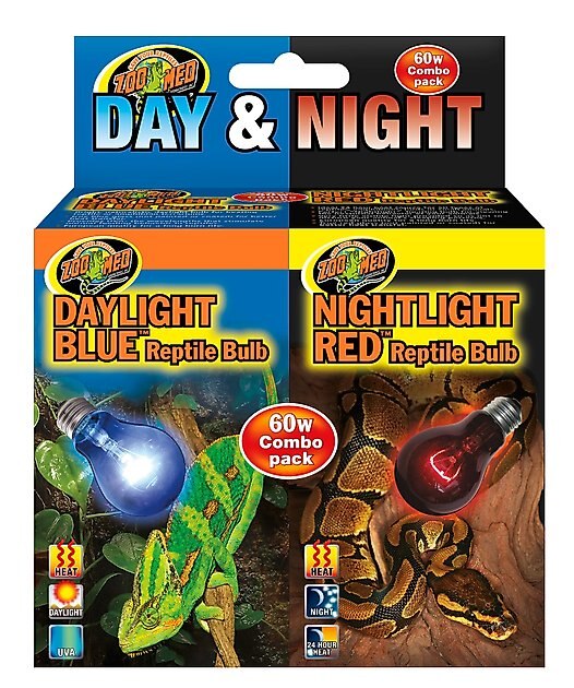 3 Pack Fluker's Daylight Blue Heat Bulb For Reptiles 60 Watt 