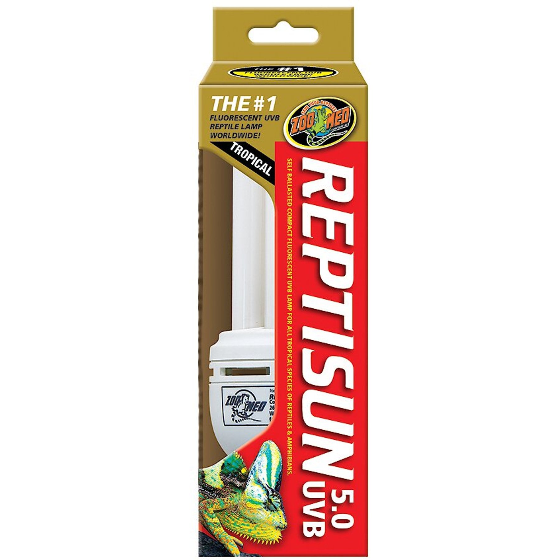 Zoo Med ReptiSun 5.0 UVB Compact Fluorescent Reptile Lamp, 26-Watt
