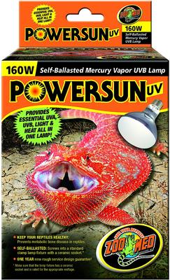 ZOO MED PowerSun UV Self-Ballasted Mercury Vapor UVB Reptile