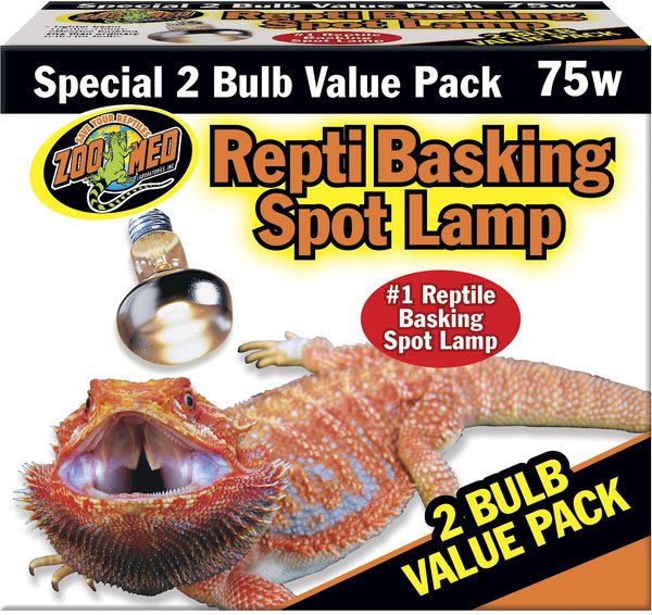 Show full view: Zoo Med Repti Basking Reptile Spot Lamp, 75-watt, 2 count slide 1 of 12