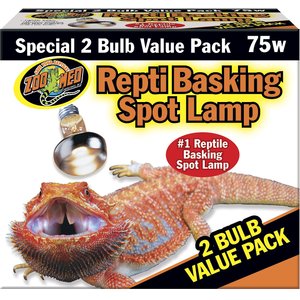 Zoo Med Repti Basking Reptile Spot Lamp, 75-watt, 2 count