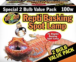 Zoo Med Repti Basking Reptile Spot Lamp, 100-watt, 2 count