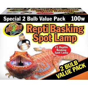 Zoo Med Repti Basking Reptile Spot Lamp, 100-watt, 2 count