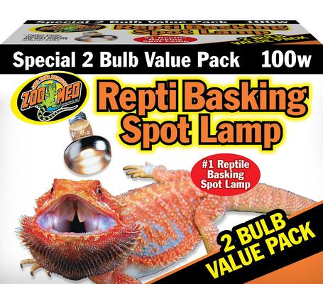 Show full view: Zoo Med Repti Basking Reptile Spot Lamp, 100-watt, 2 count slide 1 of 8