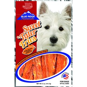 Blue Ridge Naturals Sweet Tater Fries Dehydrated Dog Treats, 5-oz bag