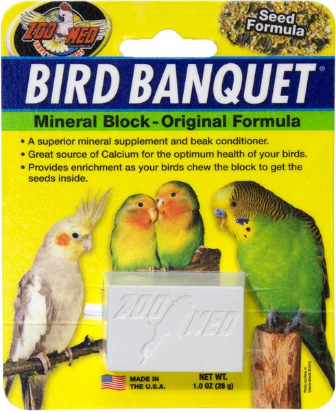 Zoo Med Bird Banquet Original Formula Mineral Block Beak Conditioner, 1-block slide 1 of 4