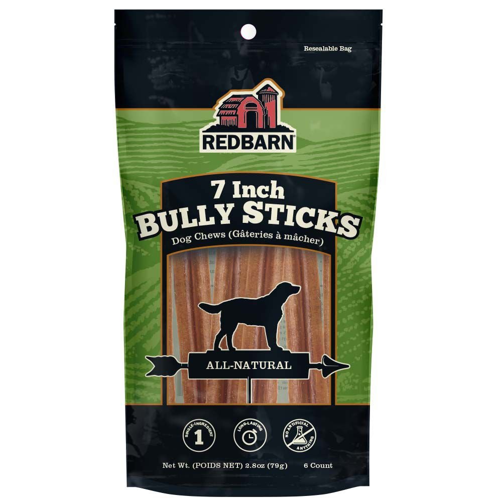 REDBARN Naturals Bully Stick 7" Dog Treat Customer Questions