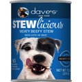 Dave's Pet Food Stewlicious Meaty Beefy Stew Canned Dog Food, 13.2-oz, case of 12