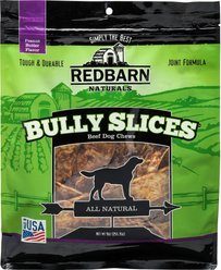 Redbarn Naturals Bully Slices Peanut Butter Flavor Beef Dog Treats, 9-oz bag
