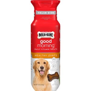 Milk-Bone Good Morning Healthy Joints Daily Vitamin Dog Treats, 15-oz bottle