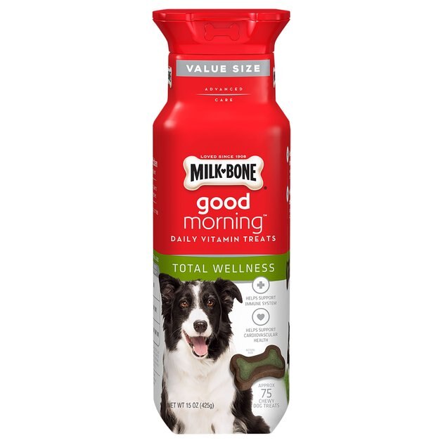 MILKBONE Good Morning Total Wellness Daily Vitamin Dog Treats, 15oz