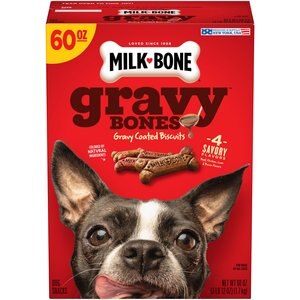 Milk-Bone GravyBones Small Biscuit Dog Treats, 60-oz box