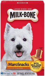 Milk-Bone MaroSnacks Real Bone Marrow Dog Treats, 15-oz box