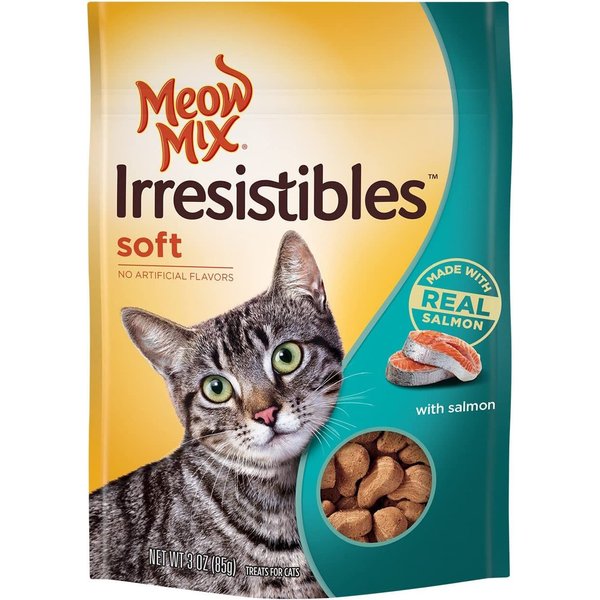 Icelandic+ Soft Chew Nibblets Salmon & Seaweed Recipe Grain-Free Cat Treats, 2.25-oz bag