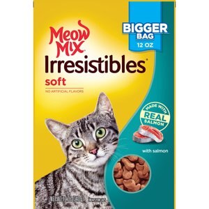 Meow Mix Irresistibles Soft Salmon Cat Treats, 12-oz bag