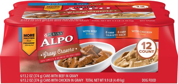 ALPO Gravy Cravers Variety Pk Canned Dog Food