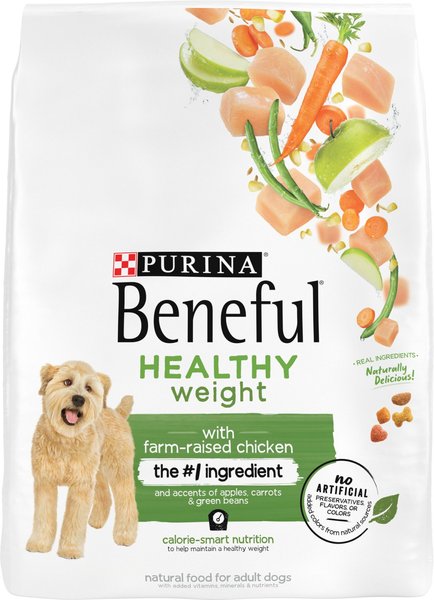 Purina Beneful Healthy Weight Dry Dog Food with Farm-Raised Chicken, 3.5-lb bag slide 1 of 12