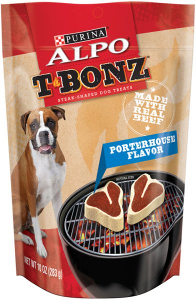 ALPO T-Bonz Porterhouse Flavor Dog Treats, 10-oz bag slide 1 of 10