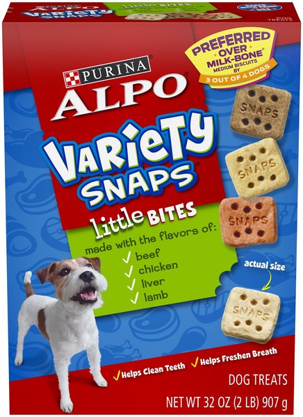 ALPO Variety Snaps Little Bites Dog Treats, 32-oz box slide 1 of 10