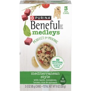 PURINA BENEFUL Medleys Tuscan Style Canned Dog Food, 3-oz, pack of 3 ...