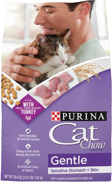 Cat Chow Sensitive Stomach Gentle Dry Cat Food, 3.15-lb bag slide 1 of 10