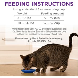 Cat Chow Sensitive Stomach Gentle Dry Cat Food, 13-lb bag