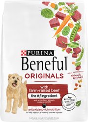 Purina Beneful Originals with Farm-Raised Beef Real Meat Dog Food, 3.5-lb bag