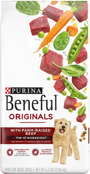 Purina Beneful Originals With Farm-Raised Beef Real Meat Dog Food, 6.3-lb bag slide 1 of 11
