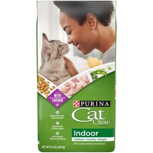 Cat Chow Indoor Hairball & Healthy Weight Dry Cat Food, 6.3-lb bag