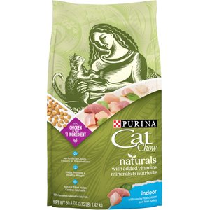 CAT CHOW Naturals Indoor with Real Chicken Turkey Dry Cat Food