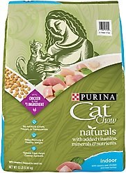 Cat Chow Naturals Indoor with Real Chicken & Turkey Dry Cat Food, 13-lb bag