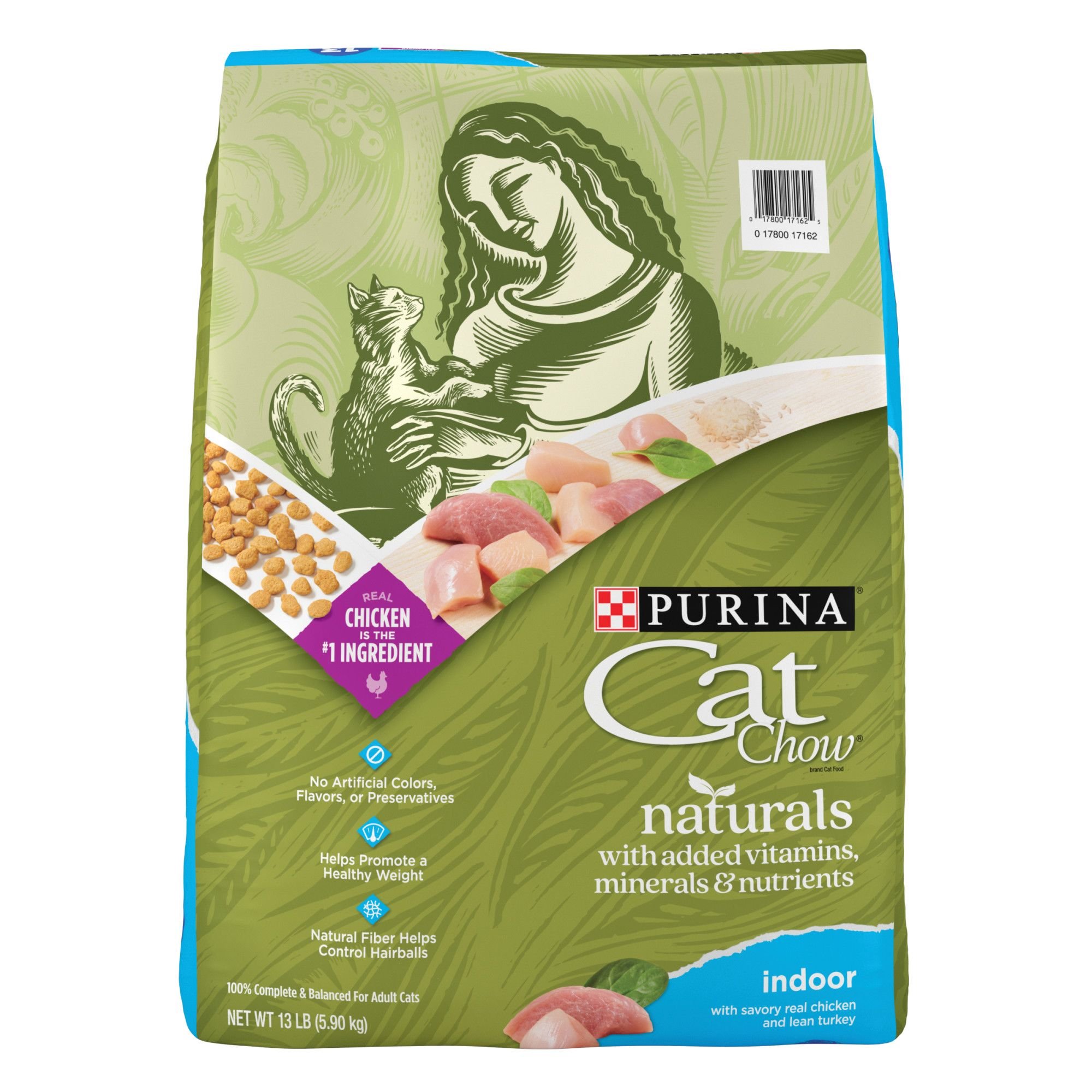 CAT CHOW Naturals Indoor with Real Chicken & Turkey Dry Cat Food