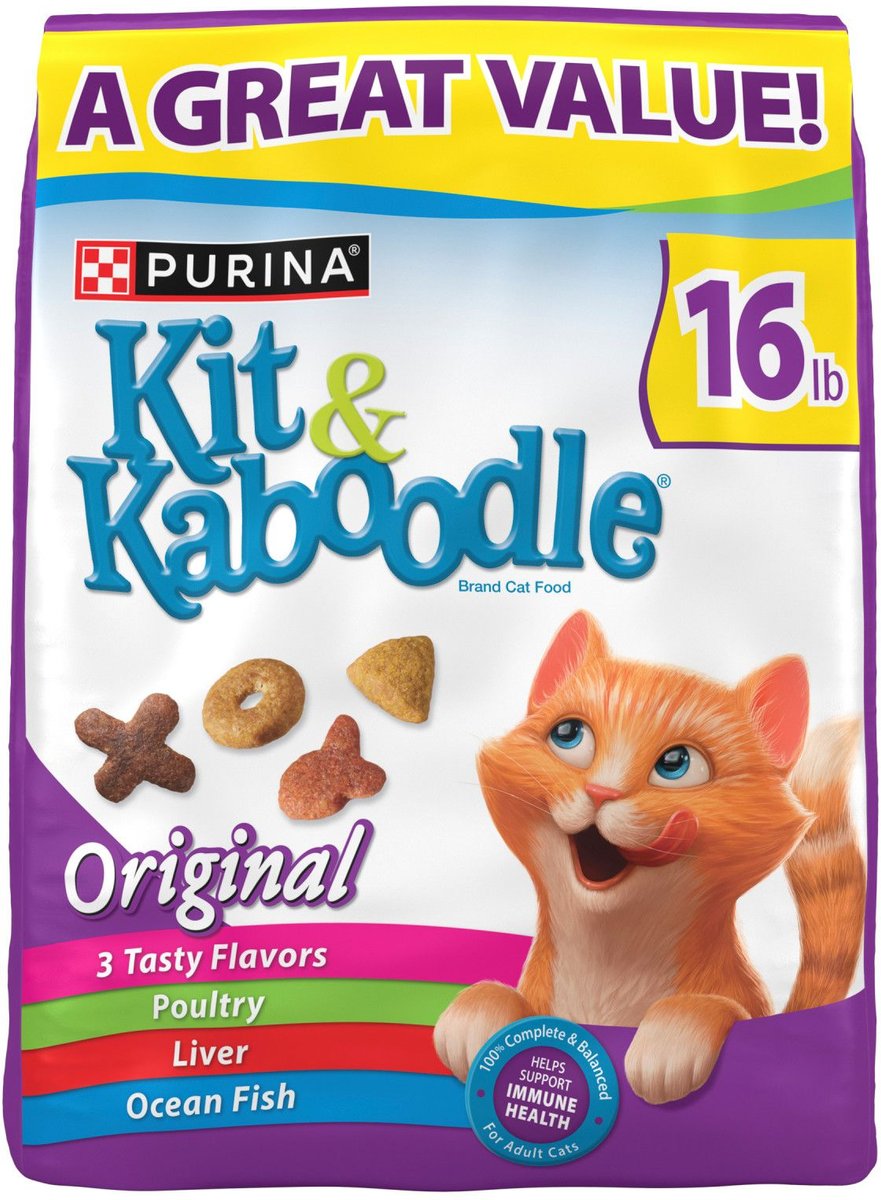 KIT & KABOODLE Dry Cat Food, 16-lb bag 