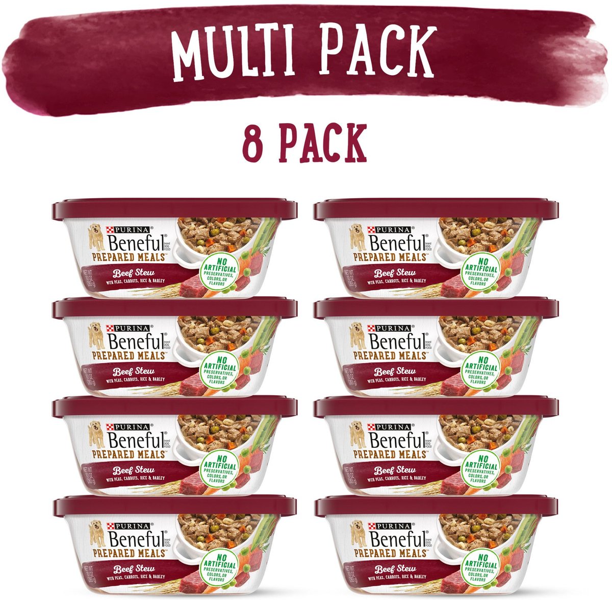 Purina Beneful Freshly Prepared Meals Beef Stew with Peas, Carrots, Rice & Barley Wet Dog Food