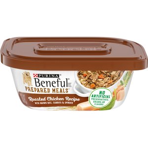 PURINA BENEFUL Prepared Meals Simmered Chicken Medley with Green Beans Carrots Wild Rice Wet Dog Food 10 oz case of 8 Chewy