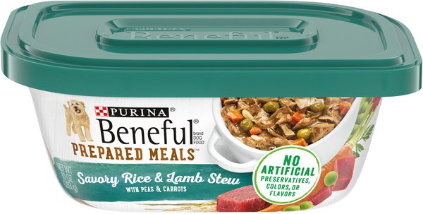 PURINA BENEFUL Prepared Meals Savory Rice Lamb Stew with Peas