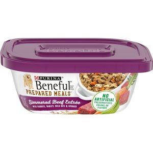 PURINA BENEFUL Prepared Meals Beef Chicken Medley with Green Beans Carrots Wild Rice Wet Dog Food 10 oz case of 8 Chewy