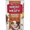 Moist & Meaty Burger with Cheddar Cheese Flavor Dry Dog Food, 6-oz pouch, case of 36