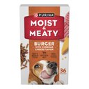 Moist & Meaty Burger with Cheddar Cheese Flavor Dry Dog Food, 6-oz pouch, case of 36