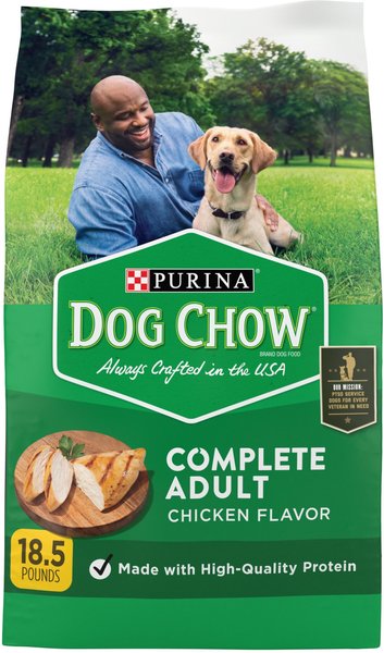 Dog Chow Dog Food, Complete Adult, with Real Chicken - 18.5 lb