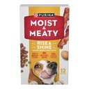 Moist & Meaty Rise & Shine Awaken Bacon & Egg Flavor Dry Dog Food, 6-oz pouch, case of 12